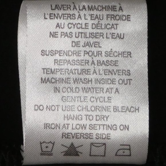 Hilary Radley Black Sequin Star Tee Shirt Size M - Picture 12 of 12